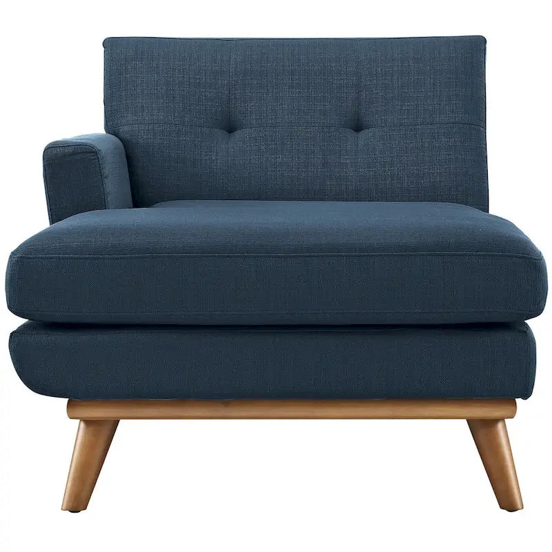 Chaise longue du milieu du siècle à bras gauche