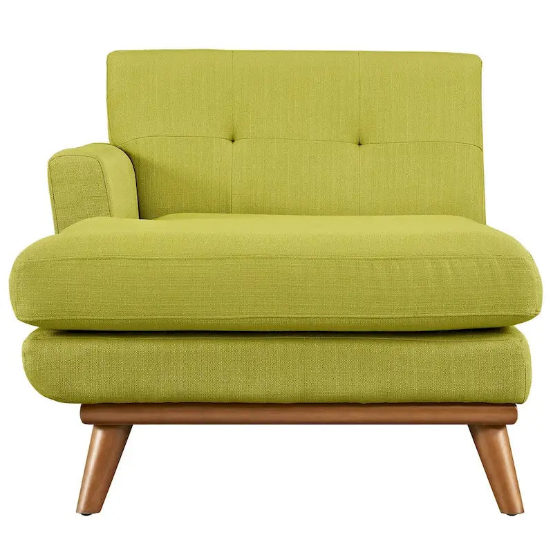 Chaise longue du milieu du siècle à bras gauche