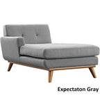 Chaise longue du milieu du siècle à bras gauche