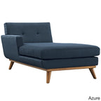Chaise longue du milieu du siècle à bras gauche