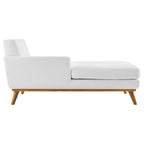 Chaise longue du milieu du siècle à bras gauche
