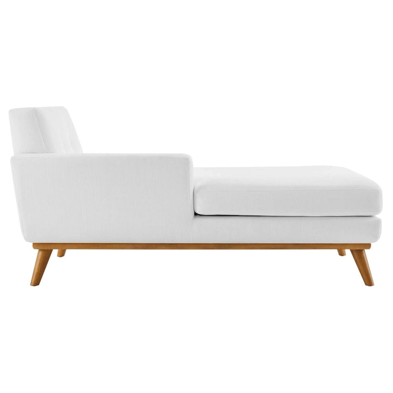 Chaise longue du milieu du siècle à bras gauche