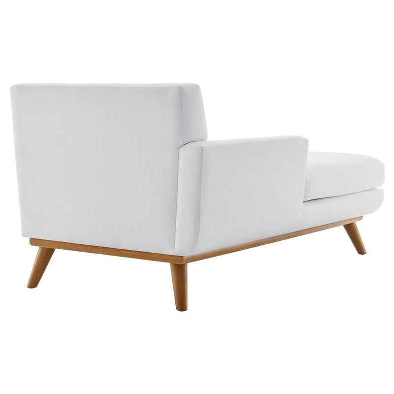 Chaise longue du milieu du siècle à bras gauche