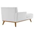 Chaise longue du milieu du siècle à bras gauche