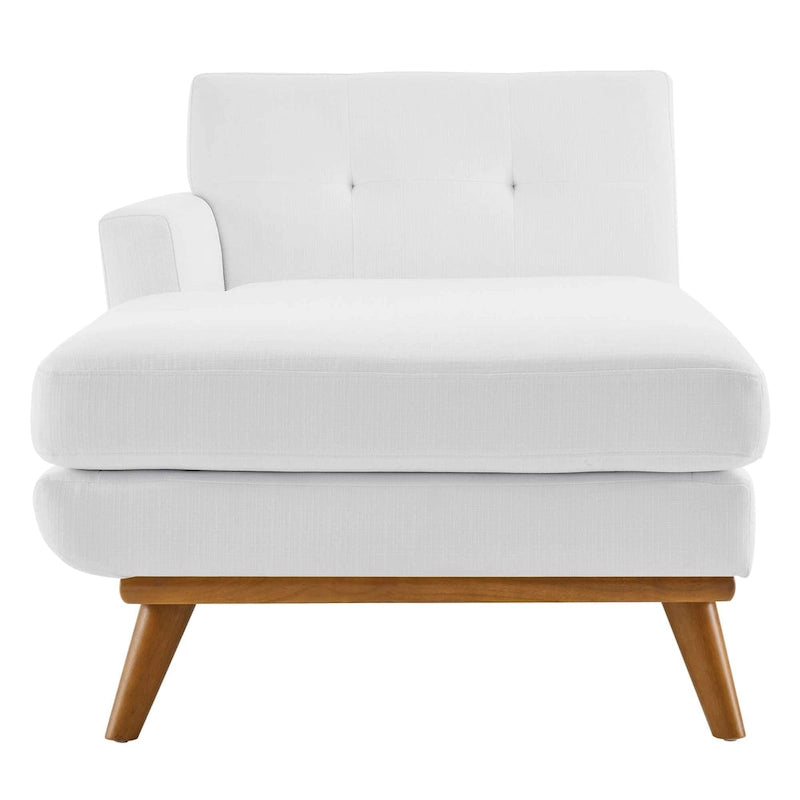 Chaise longue du milieu du siècle à bras gauche