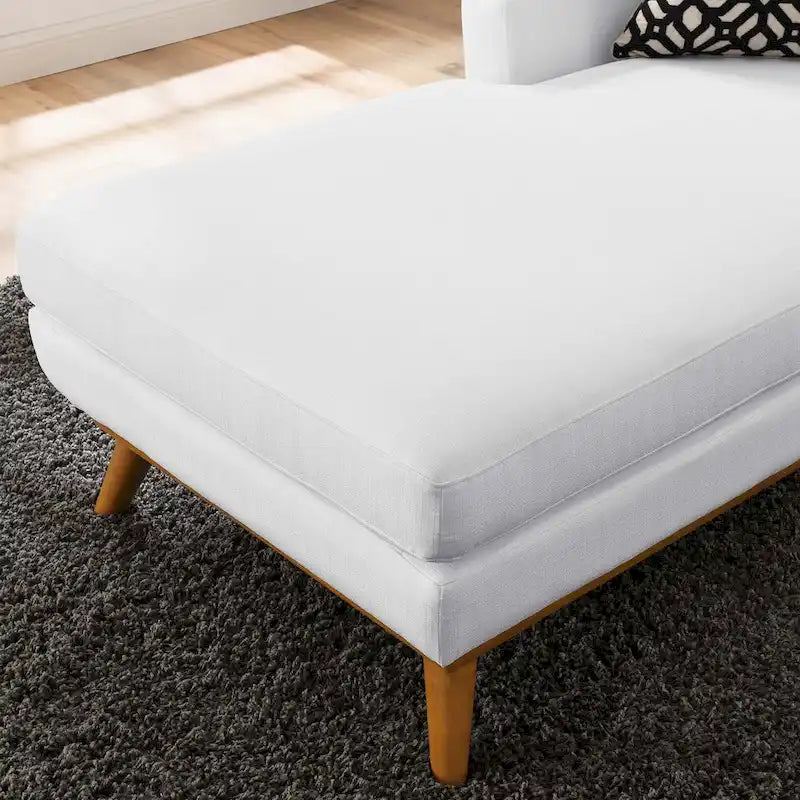 Chaise longue du milieu du siècle à bras gauche