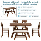 Table de salle à manger en bois hauteur comptoir avec étagère de rangement