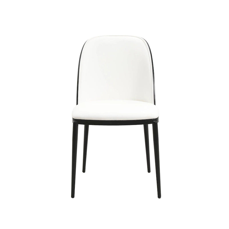 Chaise de salle à manger avec assise rembourrée, chaise d'appoint avec cadre en bois MDF en acier