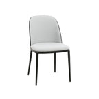 Chaise de salle à manger avec assise rembourrée, chaise d'appoint avec cadre en bois MDF en acier