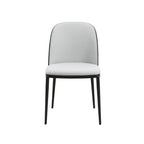 Chaise de salle à manger avec assise rembourrée, chaise d'appoint avec cadre en bois MDF en acier