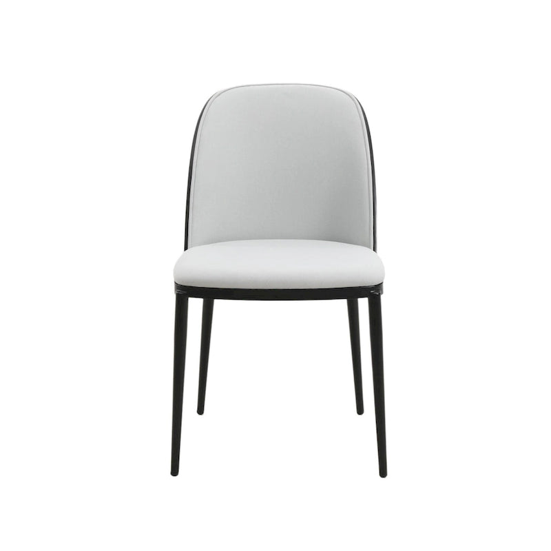 Chaise de salle à manger avec assise rembourrée, chaise d'appoint avec cadre en bois MDF en acier