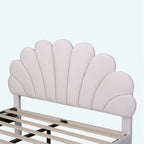 Lit plateforme rembourré Queen Size avec motif floral