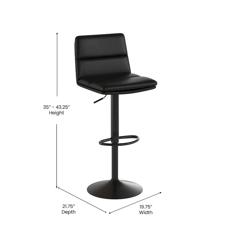 Tabourets de bar commerciaux sans accoudoirs à hauteur réglable