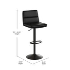 Tabourets de bar commerciaux sans accoudoirs à hauteur réglable