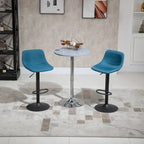 Tabourets de bar pivotants Chaises de bar réglables en hauteur Rembourrés avec dossier pour cuisine, comptoir et bar de maison