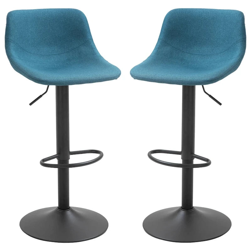 Tabourets de bar pivotants Chaises de bar réglables en hauteur Rembourrés avec dossier pour cuisine, comptoir et bar de maison
