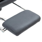 Chaise de bureau de massage inclinable chauffante à vibrations en microfibre