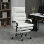 Chaise de bureau de massage inclinable chauffante à vibrations en microfibre