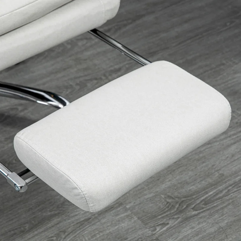 Chaise de bureau de massage inclinable chauffante à vibrations en microfibre
