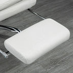 Chaise de bureau de massage inclinable chauffante à vibrations en microfibre