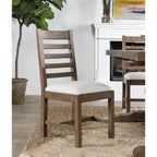 Chaise de salle à manger en bois rembourrée Quincy