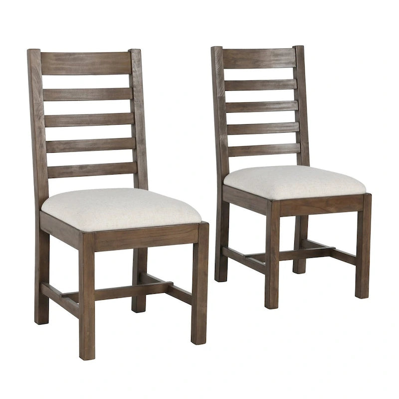 Chaise de salle à manger en bois rembourrée Quincy