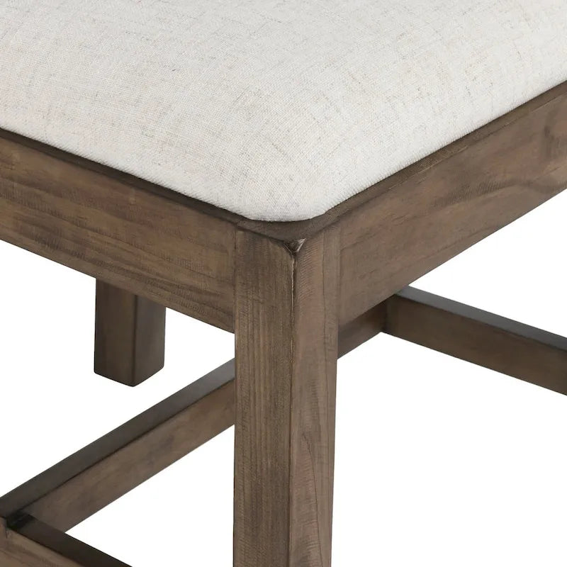 Chaise de salle à manger en bois rembourrée Quincy