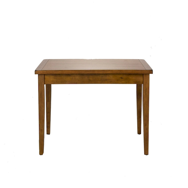 Table de salle à manger plateau massif dossier gerbe chêne rustique