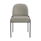 Chaise de salle à manger moderne capitonnée en velours