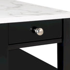 Table d'appoint de chevet American Heritage à 1 tiroir avec étagères