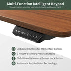 FEZIBO/Meubles de bureau à domicile/Bois/Bureau avec tablette coulissante pour clavier/Bureaux