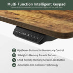 FEZIBO/Meubles de bureau à domicile/Bois/Bureau avec tablette coulissante pour clavier/Bureaux