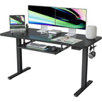 FEZIBO/Meubles de bureau à domicile/Bois/Bureau avec tablette coulissante pour clavier/Bureaux