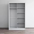 Armoire penderie 2 portes Parasol, miroir, moderne et brillante