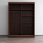 Armoire penderie 2 portes Parasol, miroir, moderne et brillante