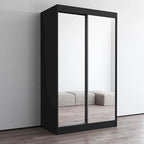 Armoire penderie 2 portes Parasol, miroir, moderne et brillante