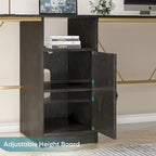 Bureau d'angle en L de 60 pouces avec meuble de rangement pour ordinateur