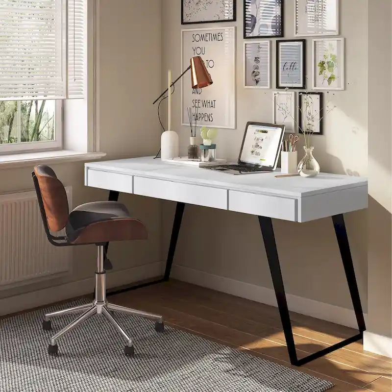 Bureau Mitchell Modern Industrial de 54 pouces de largeur