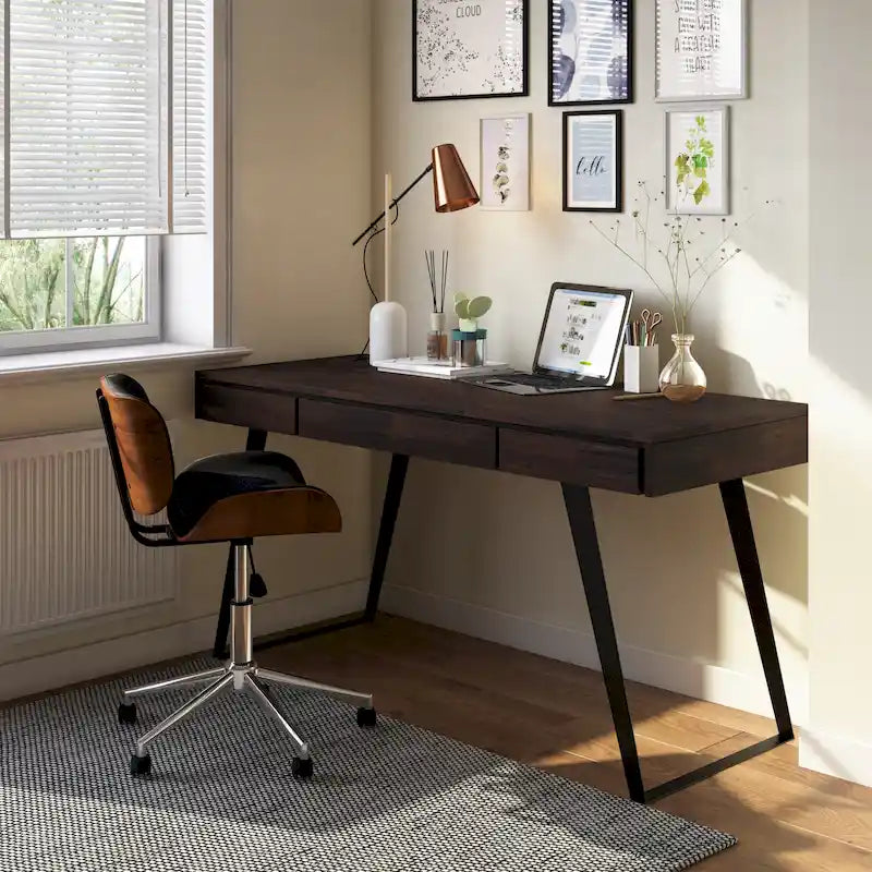 Bureau Mitchell Modern Industrial de 54 pouces de largeur