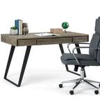 Bureau Mitchell Modern Industrial de 54 pouces de largeur