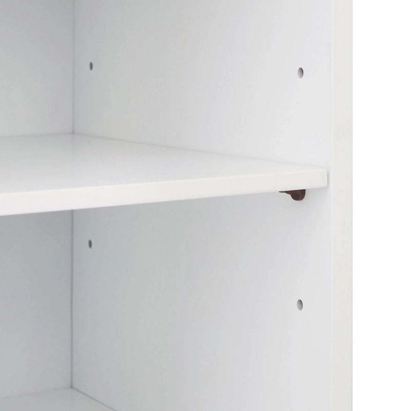 Armoire de rangement Tyler en bois moderne, Noyer et Blanc