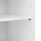 Armoire de rangement Tyler en bois moderne, Noyer et Blanc