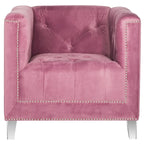 Fauteuil club transparent/Kamilah White – 31,9 x 33,9 x 29,9