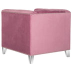 Fauteuil club transparent/Kamilah White – 31,9 x 33,9 x 29,9