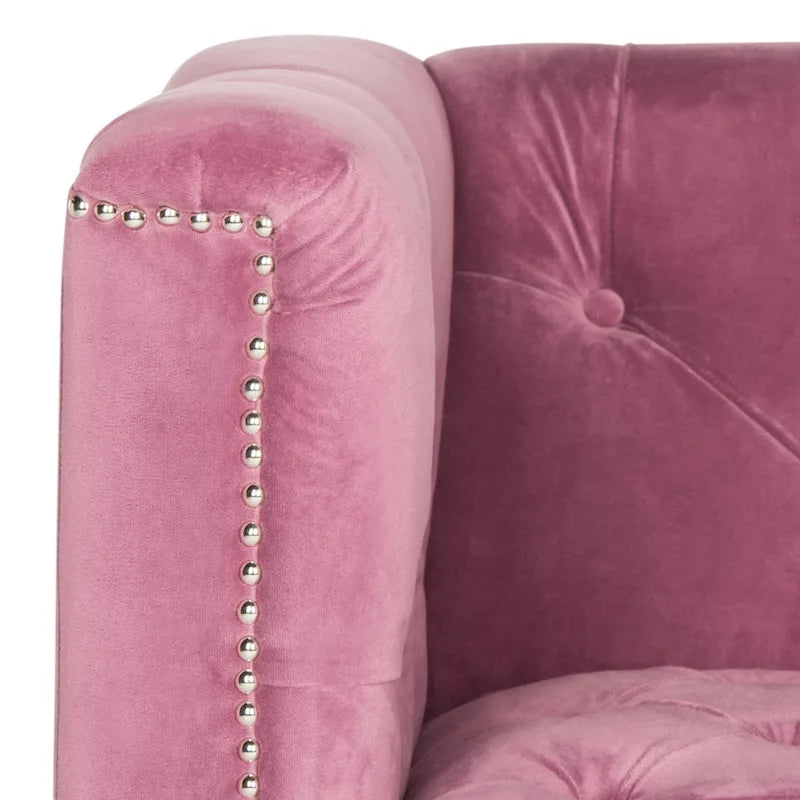 Fauteuil club transparent/Kamilah White – 31,9 x 33,9 x 29,9