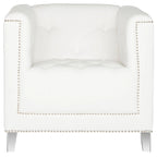 Fauteuil club transparent/Kamilah White – 31,9 x 33,9 x 29,9