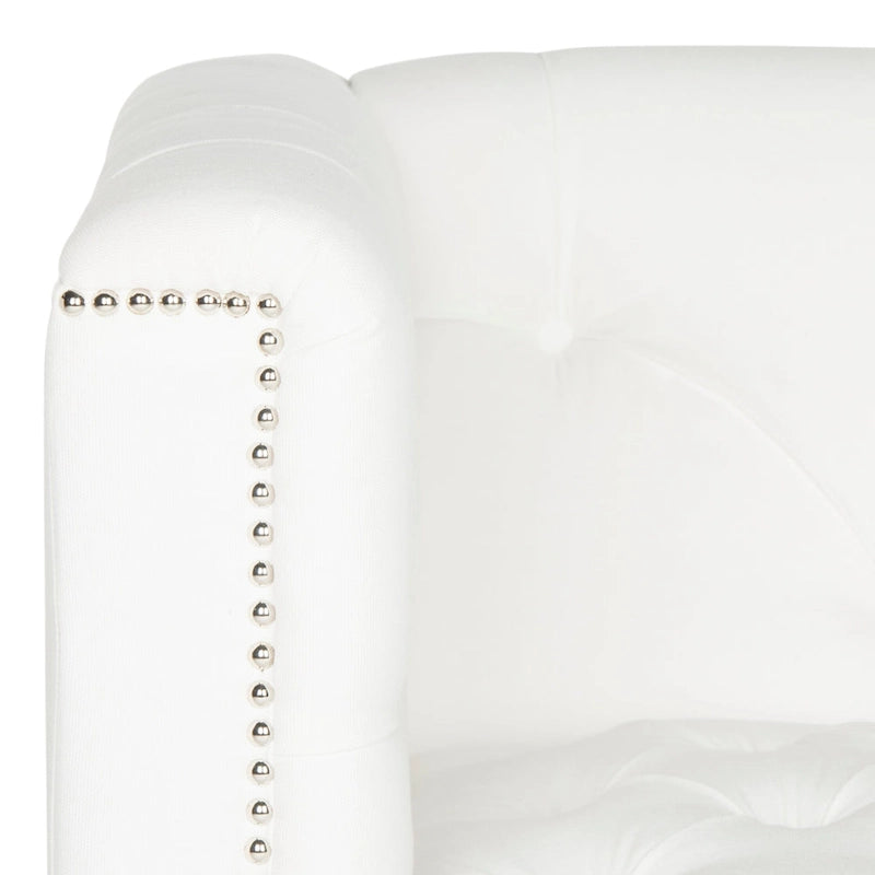 Fauteuil club transparent/Kamilah White – 31,9 x 33,9 x 29,9