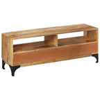 Meuble TV en bois de manguier 120x35x45 cm