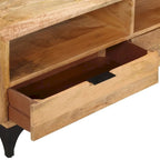 Meuble TV en bois de manguier 120x35x45 cm