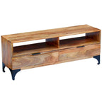 Meuble TV en bois de manguier 120x35x45 cm